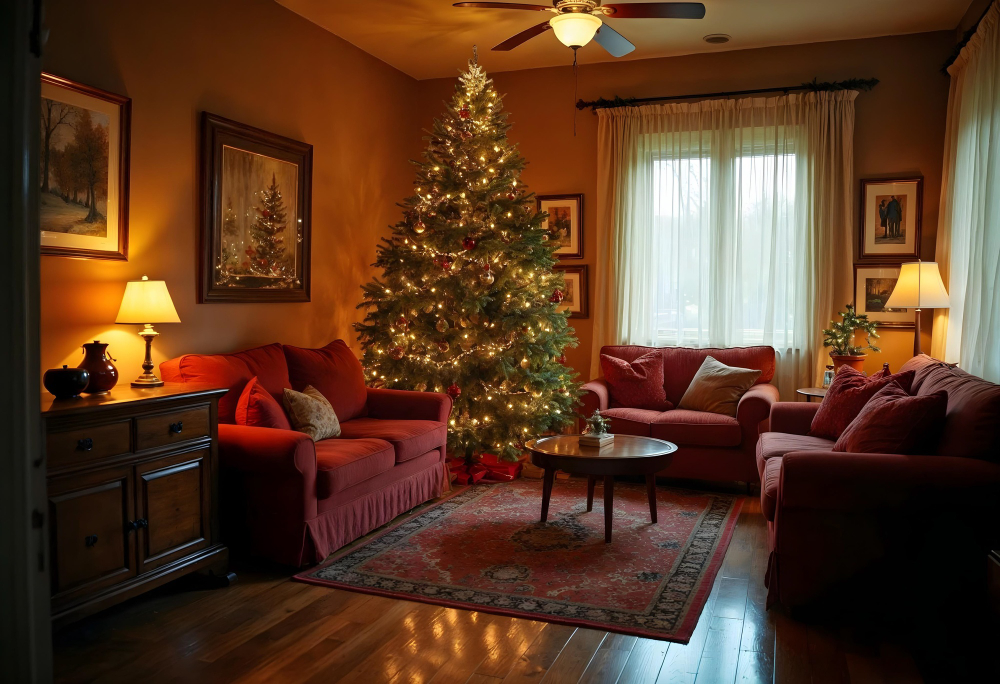 Interior with textured walls and warm lighting, showcasing a holiday home makeover in Everett WA Interior with textured walls and warm lighting, showcasing a holiday home makeover in Everett WA by Art of Painting Custom Restoration LLC.