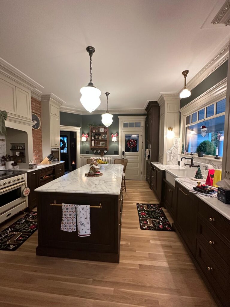 After kitchen cabinet painting in Everett WA with smooth, modern finishes and updated color.