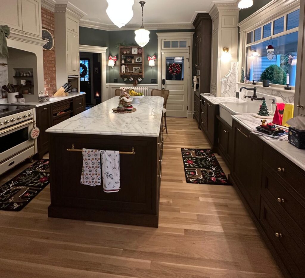 After kitchen cabinet painting in Everett WA with smooth, modern finishes and updated color.