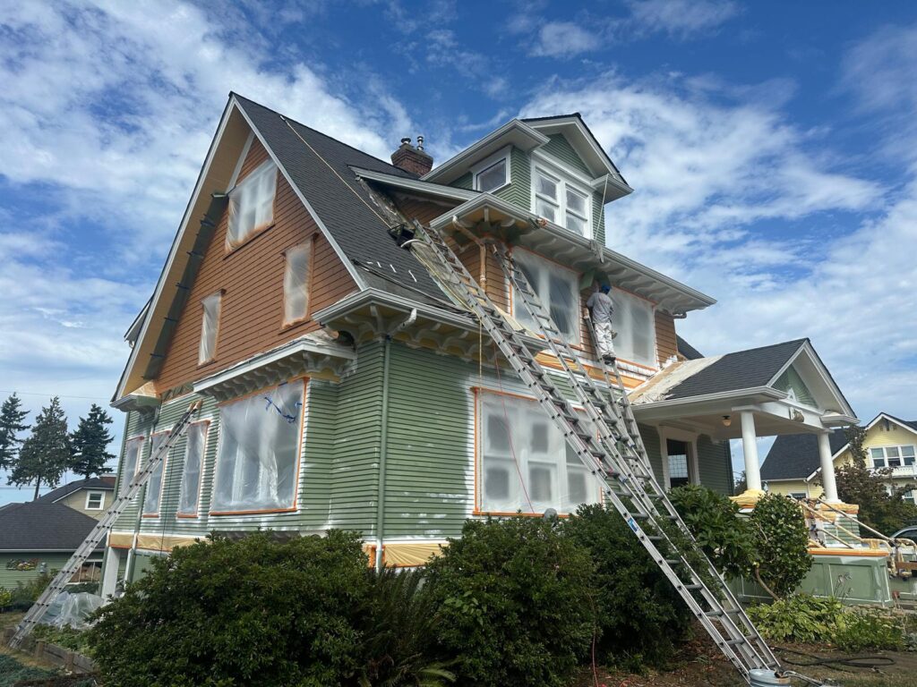 Home exterior painting project in Everett WA with smooth, durable coatings.